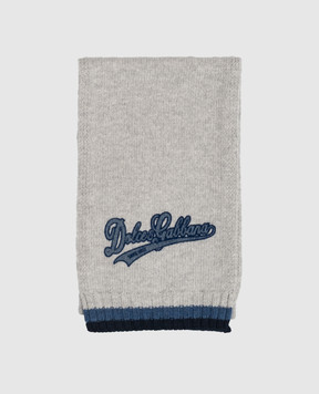 Dolce&Gabbana Children's gray wool scarf LBKAG6JDVH5