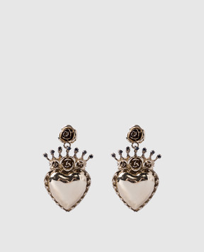 CelesteG Gold heart-shaped earrings 305