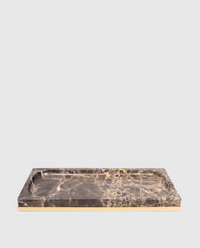 Treesseci Brown Marble Palace Bathroom Vanity Stand PA66AEMGD