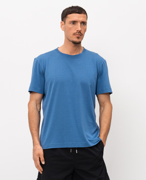 CDLP Blue straight-cut T-shirt MTO016012101