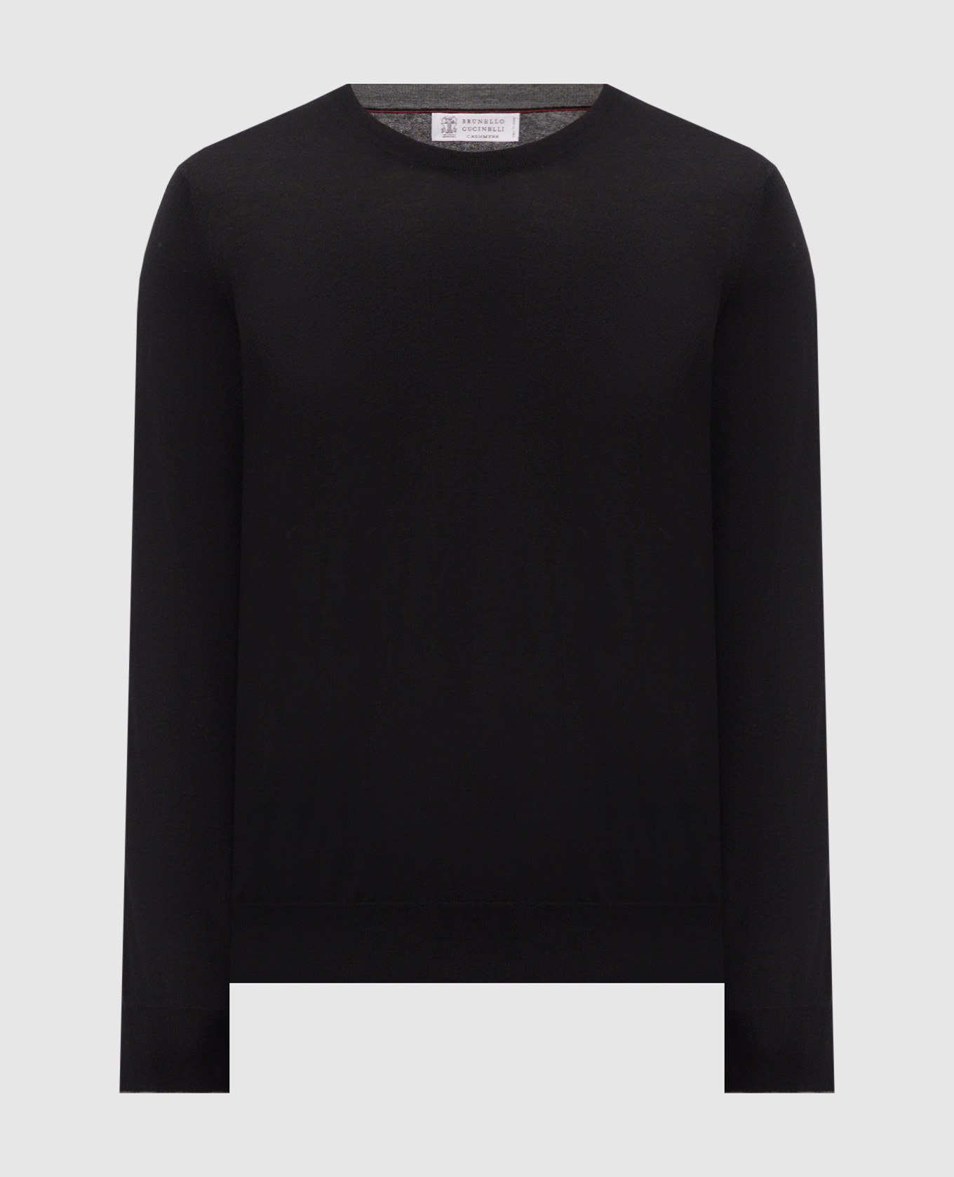 Black wool and cashmere sweater