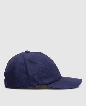 ISAIA Blue linen cap BRT01421030