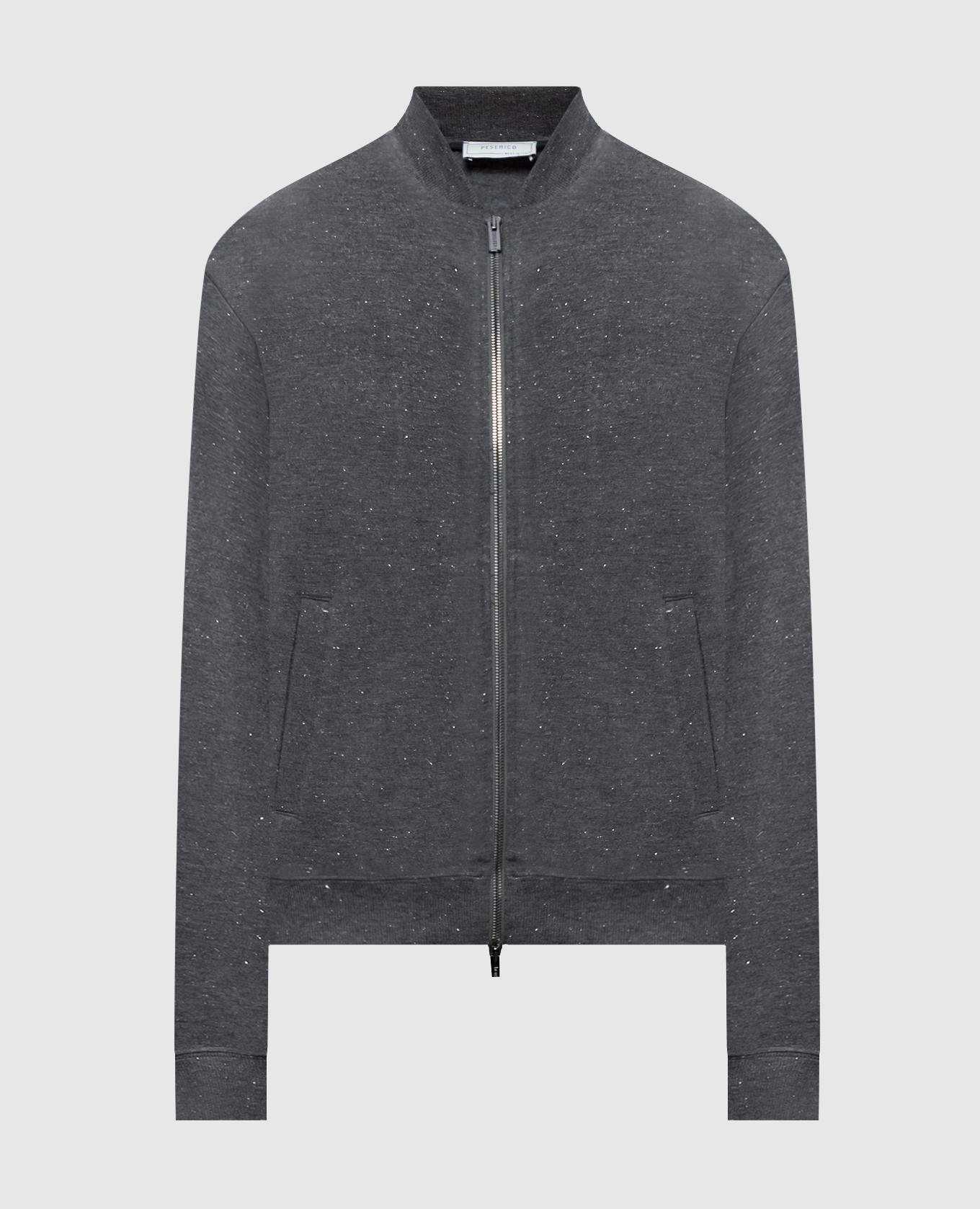Graue Sportjacke mit Lurex