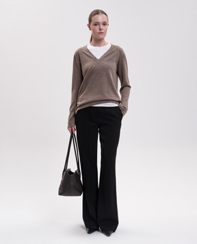 The Row Poesis brown cashmere pullover R000702Y1026
