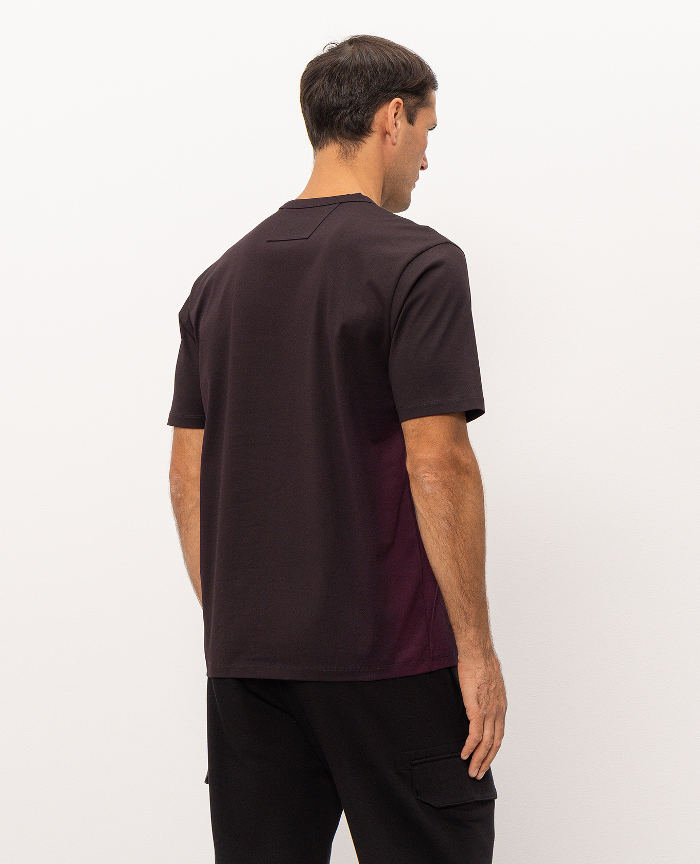 Purple T-shirt with logo print C.P. Company Metropolis 4