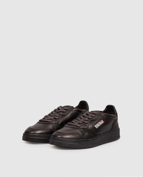 AUTRY Black leather sneakers AULMSG16