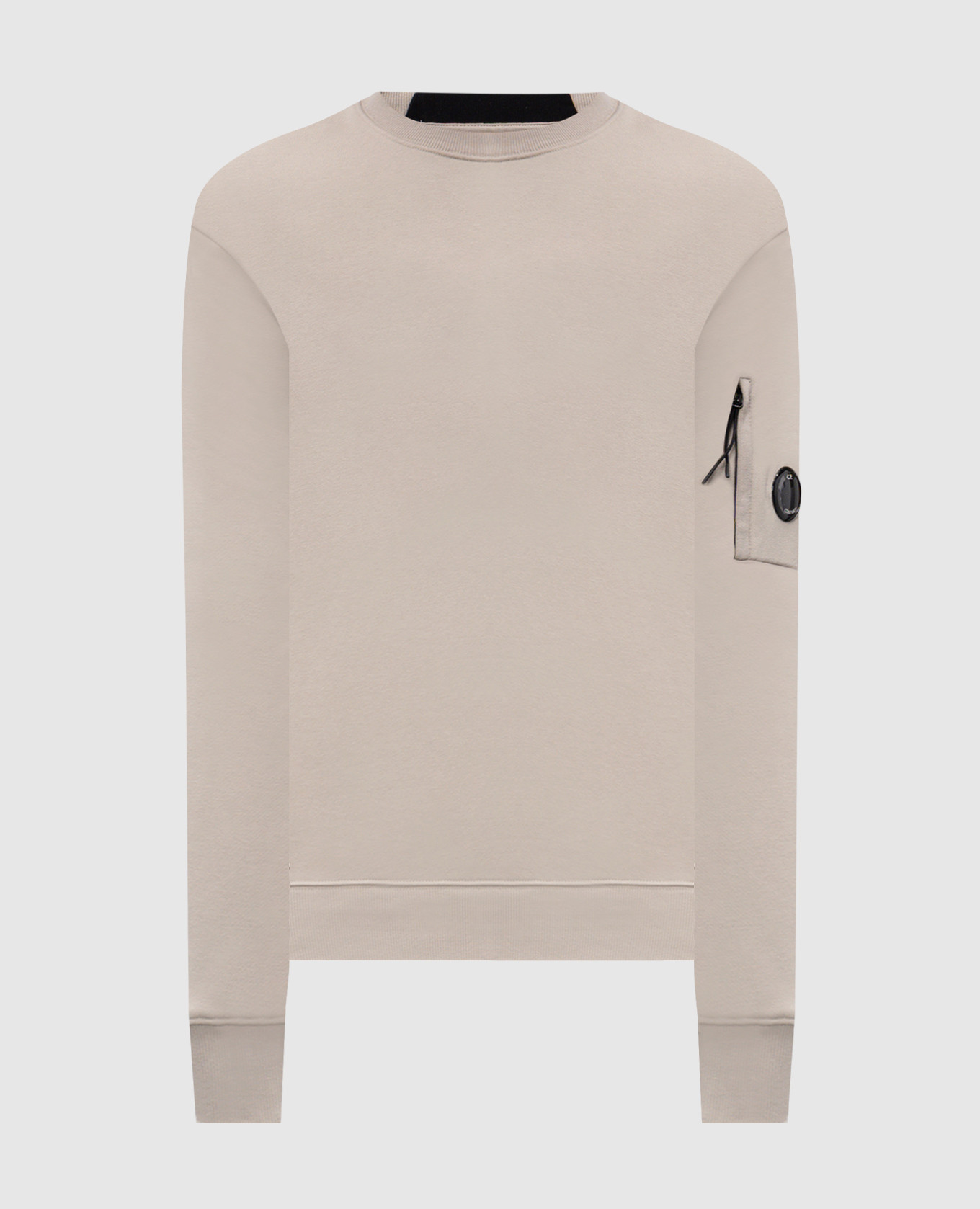 Grey sweatshirt with logo patch