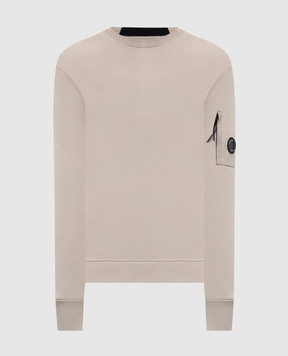 C.P. Company Grey sweatshirt with logo patch MSS713A005086W