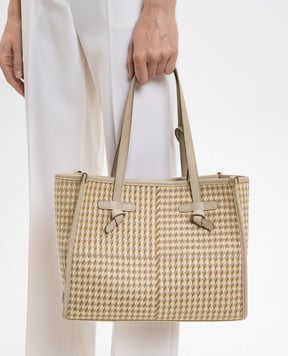 Gianni Chiarini Beige Marcella patterned tote bag BS6849COMMMSQ