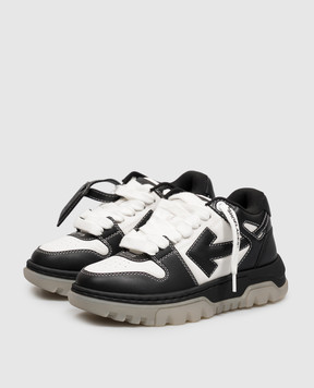 Off-White OOO Chunky black leather sneakers OF05743001