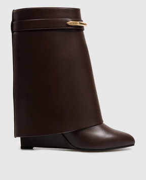 Givenchy Brown leather Shark Pinch boots BE605LE1J7