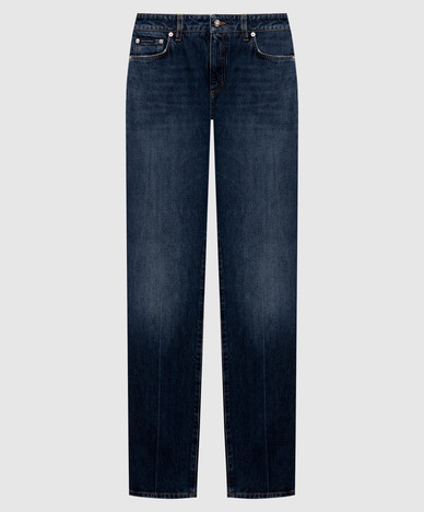Blaue Jeans mit Used-Look