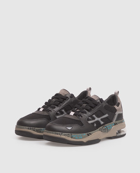 Premiata Drake black combo sneakers with emblem DRAKE
