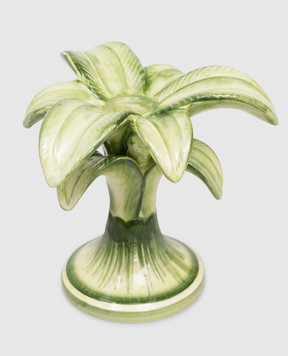 Les Ottomans Decorative ceramic candle holder in the shape of a palm tree MAR06