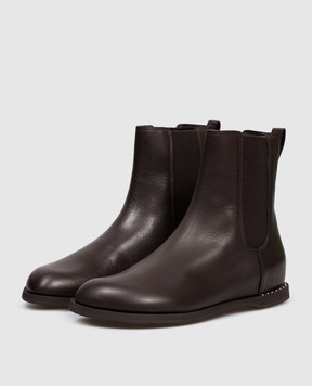 Premiata Brown leather Chelsea boots M7154