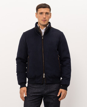 MooRER DONIZETTI blue wool and cashmere down jacket DONIZETTILS9