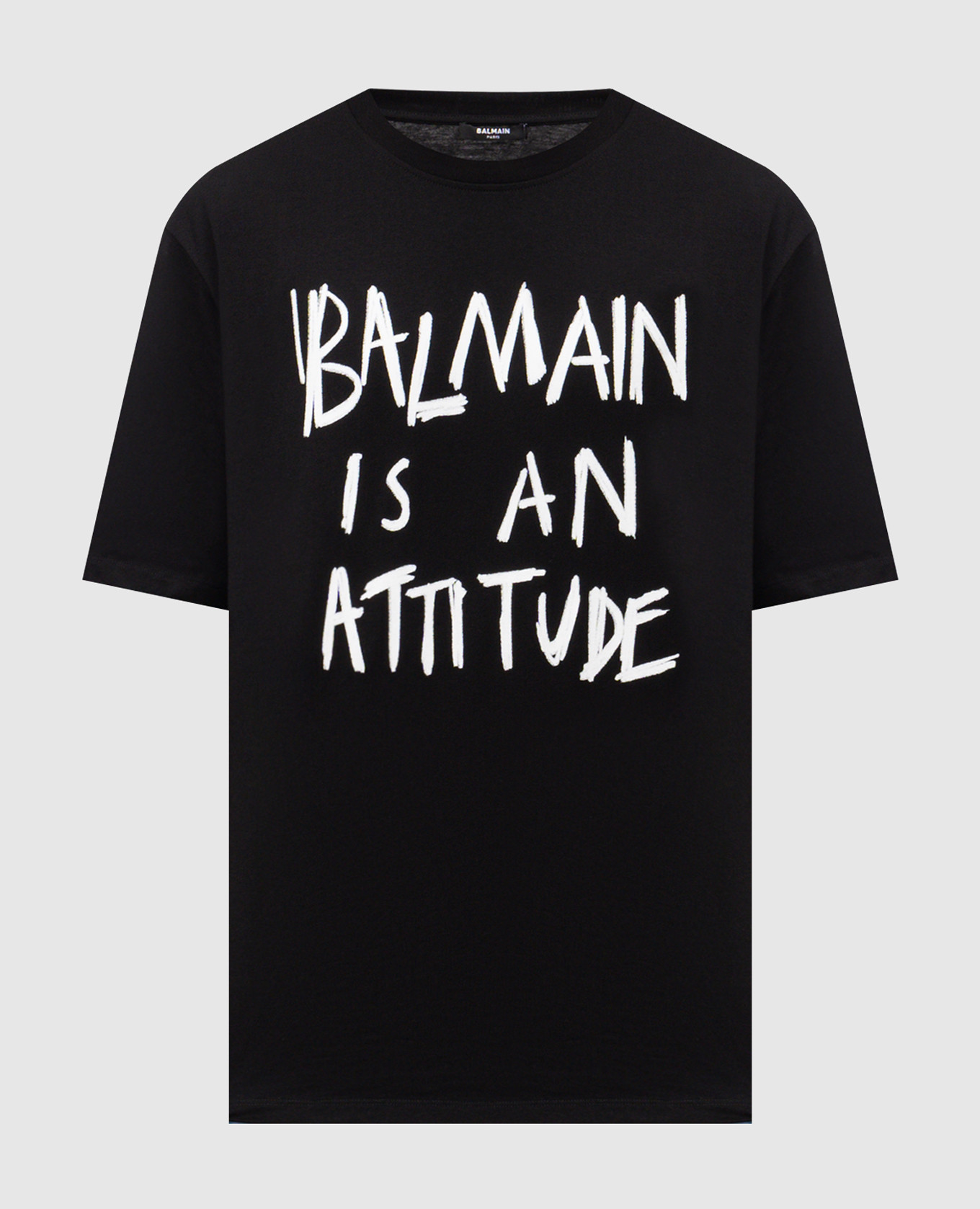 

Black t-shirt with logo print Balmain