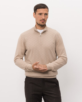 Stefano Ricci Beige wool and silk jumper KE06018L01E26304