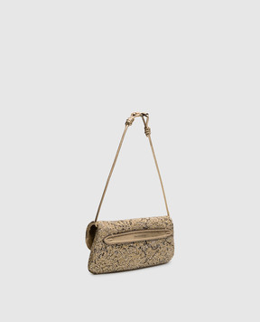 Ermanno Scervino Golden clutch with crystals D493S800CTZJO