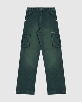 Off-White Kids' cargo jeans with logo embroidery 44BYB002F26D002