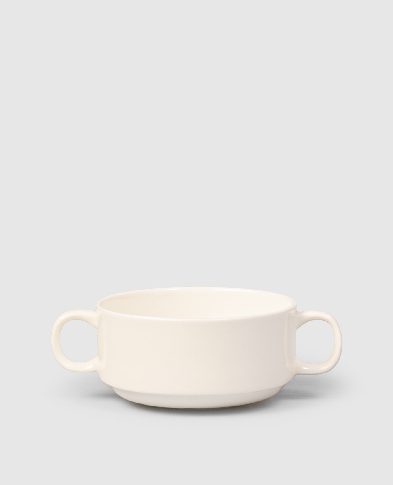 White porcelain bouillon bowl Milano