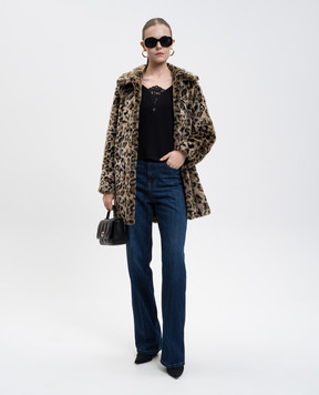 Twinset Black wool pullover with lace 252TT3392