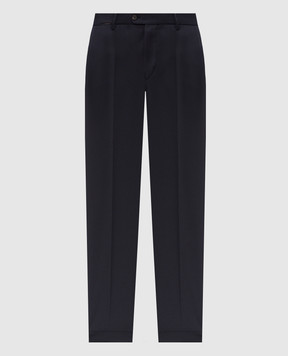 Peserico Blue wool pants R54220D02566