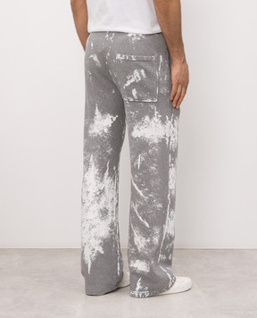 Maison Margiela MM6 Grey sweatpants with pint logo S62KB0263S25337