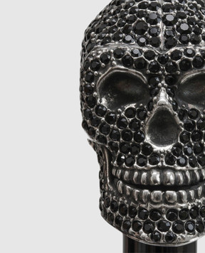 Pasotti Silver Skull Swarovski Horn PFPEXXF107SW