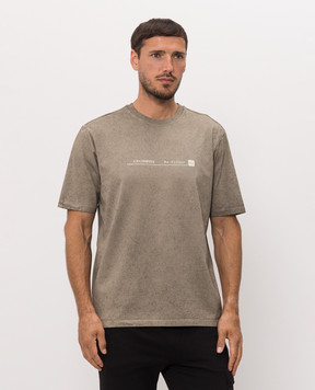 C.P. Company Khaki T-shirt with vintage effect MTS178A110774S
