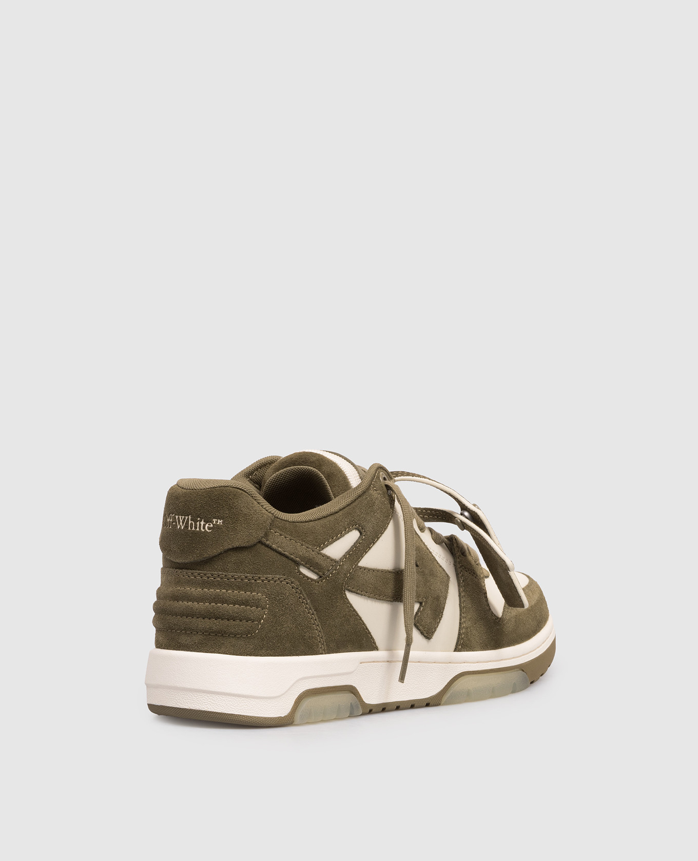 

Out Of Office Khaki Suede Sneakers Off-White