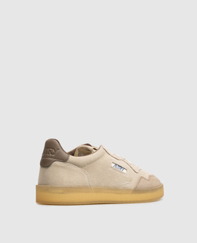 AUTRY Medalist beige suede sneakers AULMHQ01