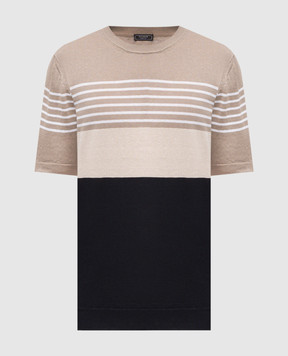 Peserico Striped linen T-shirt R59500F129056S