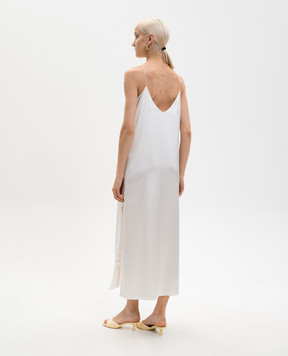 LISA YANG White silk midi dress 2026302