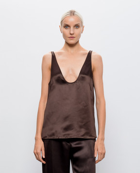Tom Ford Brown silk top TS2179FAX1868