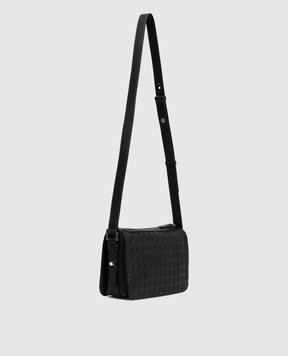 Serapian Black leather bag East West SRMOSMML736425A001