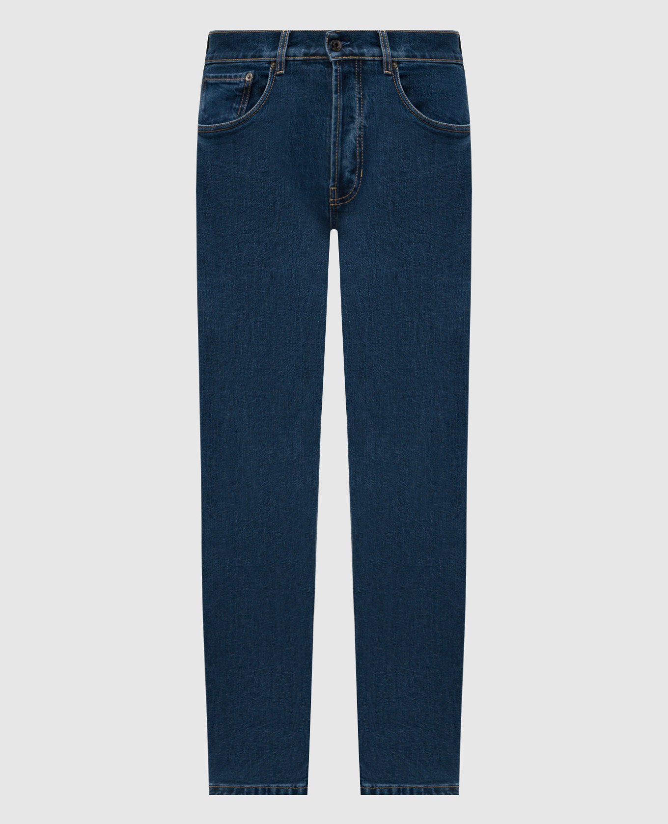 

Candiani blue jeans with logo patch Pini Parma