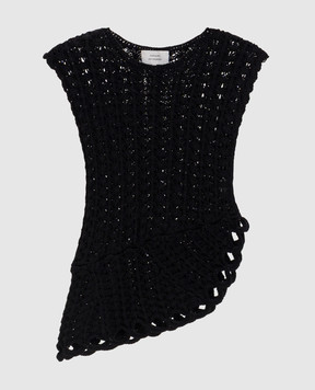 Loulou de Saison Black openwork top SAEZ SAEZ