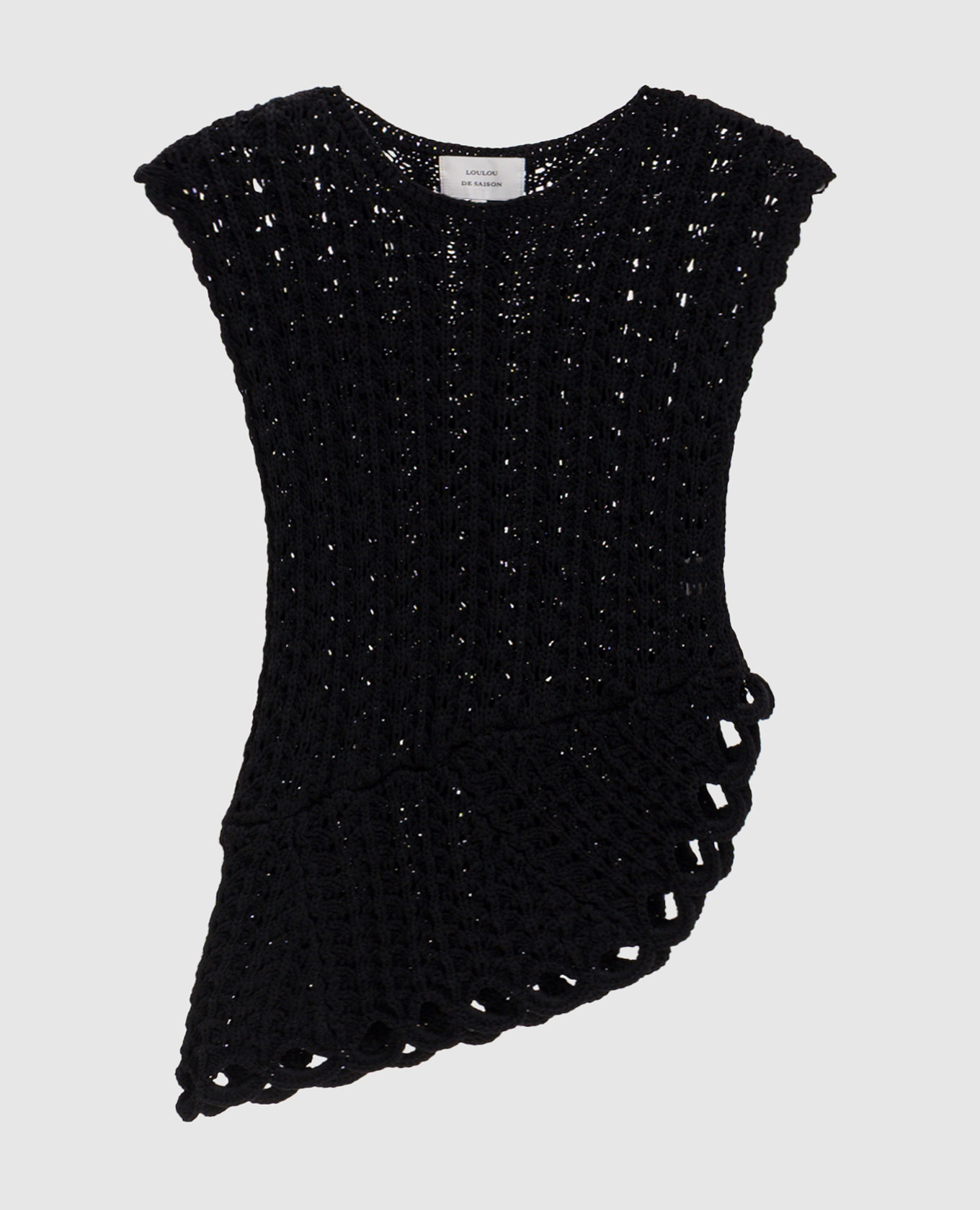 Black openwork top SAEZ