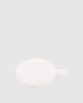 Baci Milano Pearl White Cold Appetizer Plate CUT1COL01