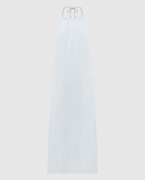 Peserico Blue dress with an open back E0226501516
