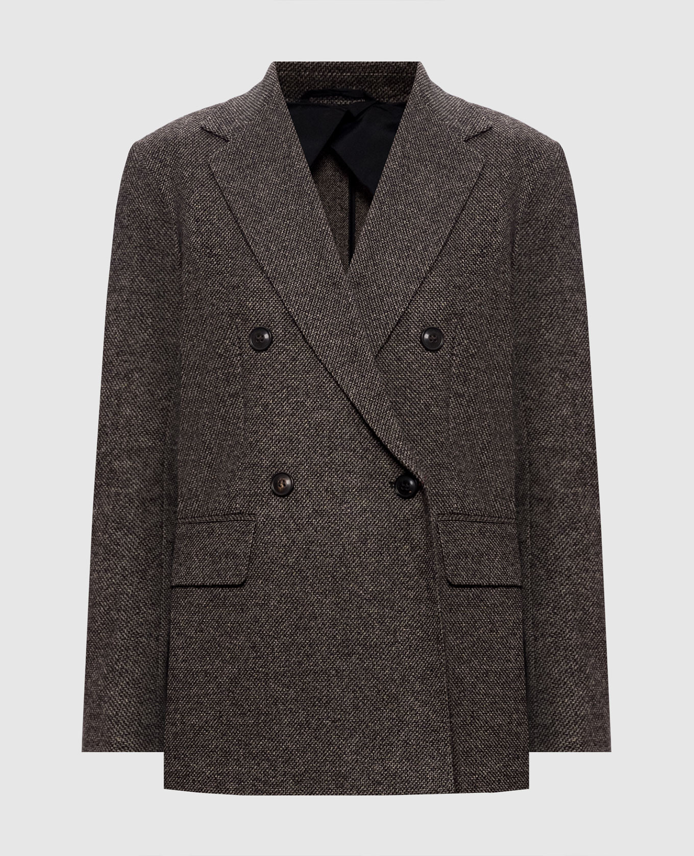 Brown double-breasted jacket CRESTA