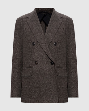 Max Mara Brown double-breasted jacket CRESTA MSTCRESTA