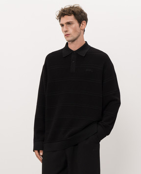 Juun.j Black polo JC6751P045