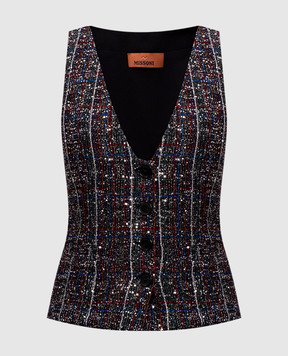 Missoni Checked sequined vest DS25WM14BC005V