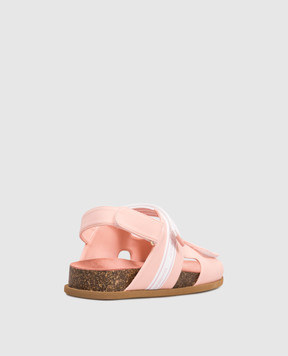 Dolce&Gabbana Children's pink sandals with monogram D11331A3G643738