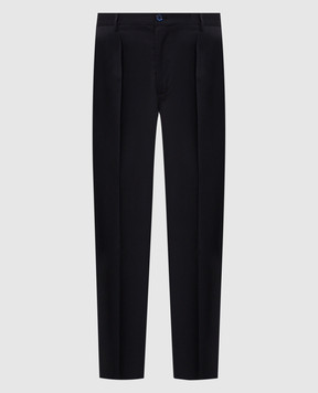 Stefano Ricci Navy blue wool pants M1T6300013W0011V