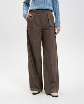 JOSEPH Alanel brown wool pants JF009406