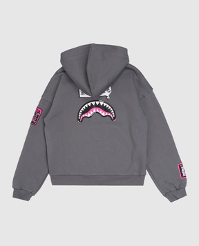 Sprayground Shark in Japan children's gray sports jacket SPY1554GGREY