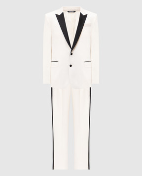 Dolce&Gabbana Ivory wool and silk Martini suit GK030TGK255
